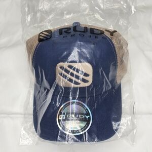 Rudy Project Blue and Tan Mesh Back Hat. NWT!!